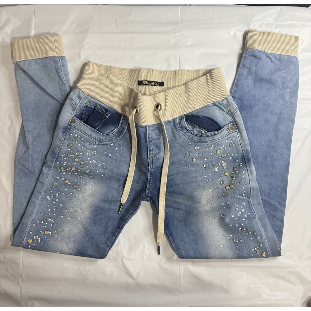 Bonage Jeans With Rhinestone Size 11